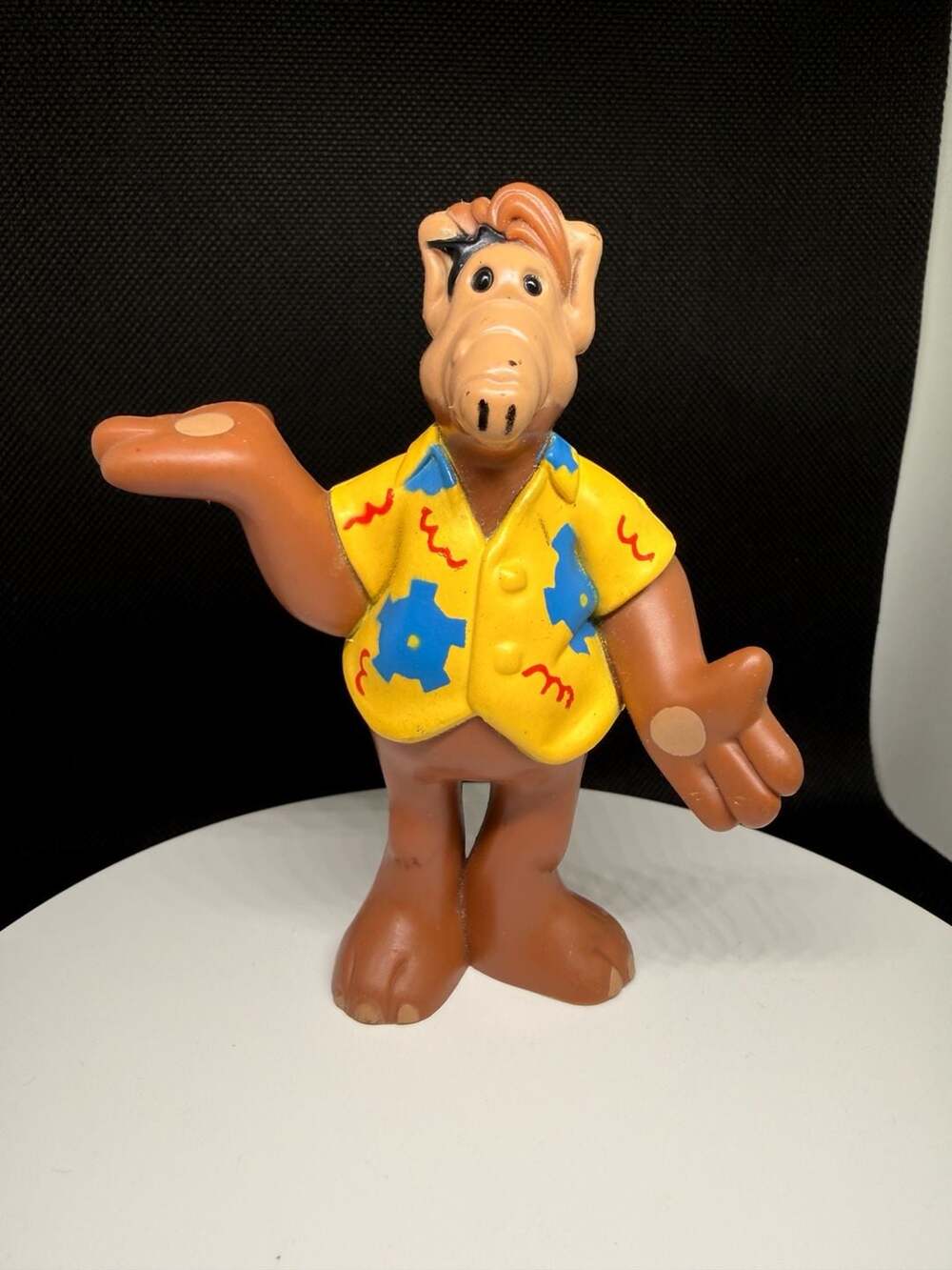 Vintage 1987 Coleco Alien Productions ALF PVC Figure in Yellow Hawaiian Shirt